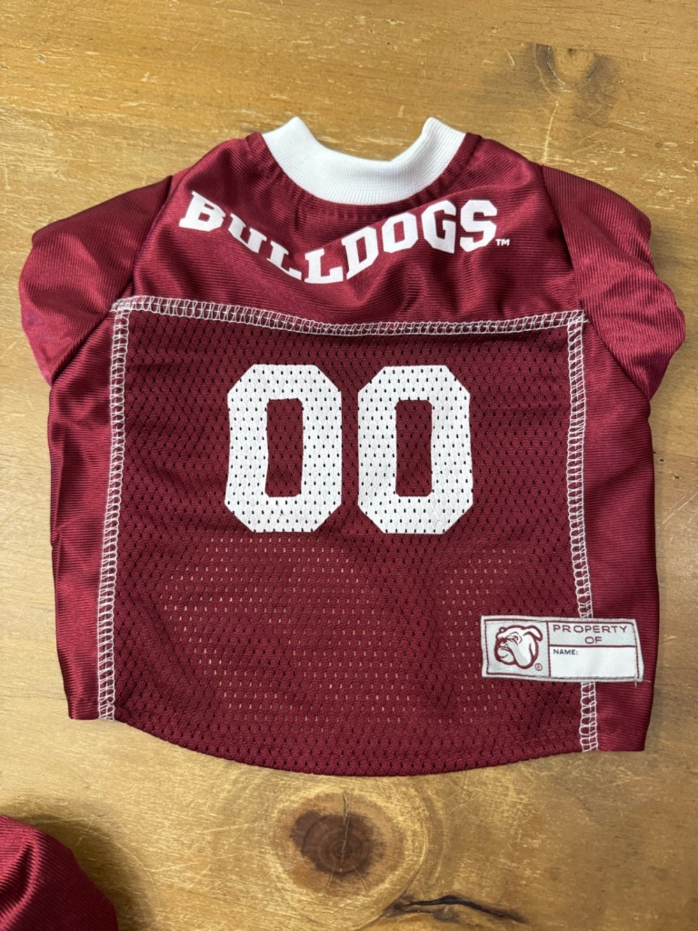 Bulldogs Maroon Dog Jersey — Team Fan Pet Shirt